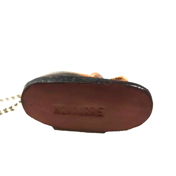 Leather Keychain Boot Hand Made Money Hider Keychain - Picture 6 of 6